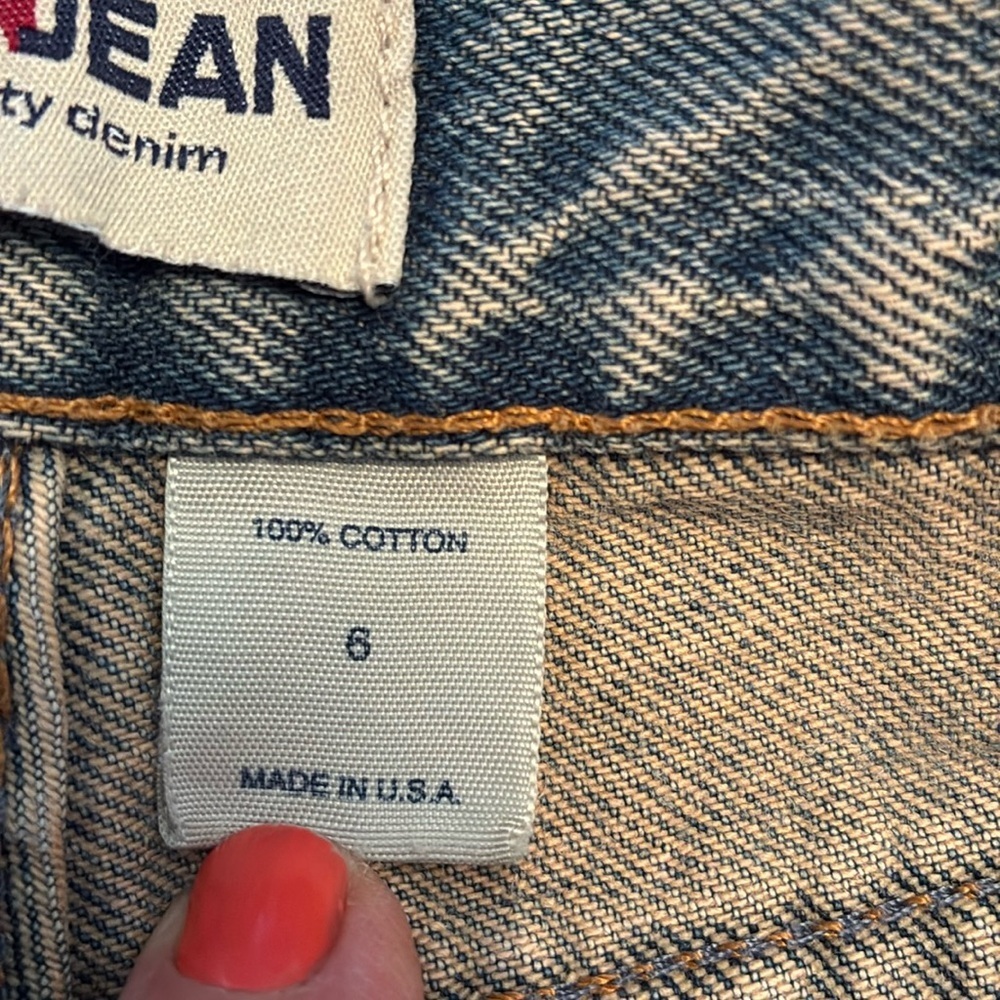 LONDONJEAN Studded & Stone washed blue jeans, hi rise, 5 pockets. 6 EUC VTG - Picture 11 of 17